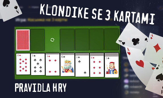 Klondike se 3 kartami