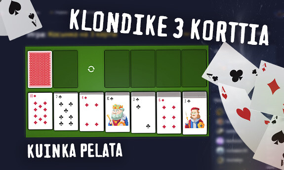 Klondike 3 korttia