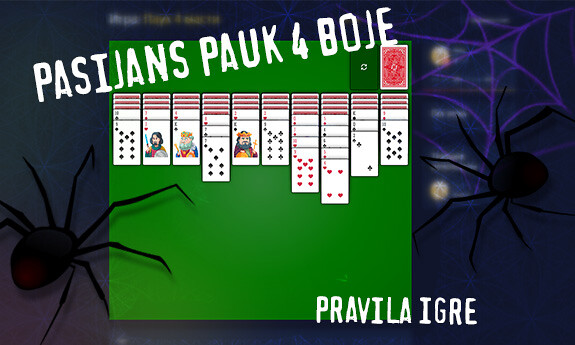 Pasijans Pauk 4 boje