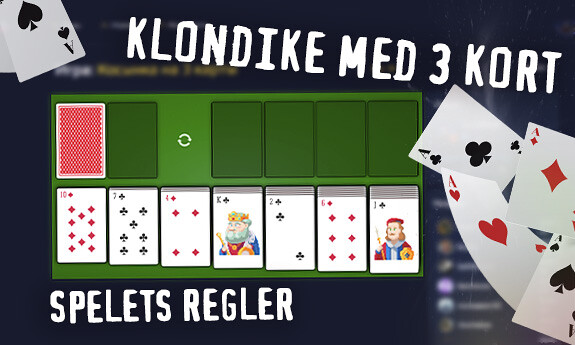 Klondike med 3 kort